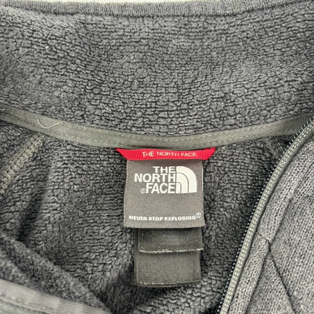 The North Face Gray 1/4 Zip Pull Over Sweatshirt Fleece Men Small